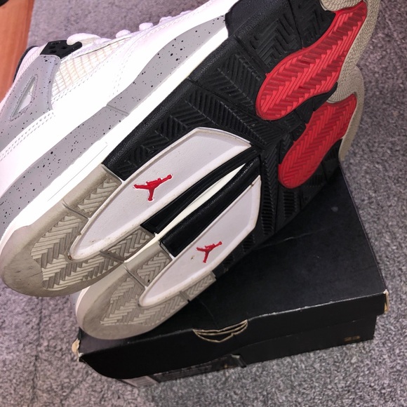 Air Jordan 4 Retro OG BG Cement 2016 Youth 6 - Picture 10 of 13